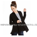 pull en cachemire ouvert noir le cardigan en tricot